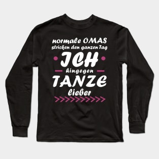 Tanzen Oma Paar Hochzeitstag Geschenkidee Long Sleeve T-Shirt